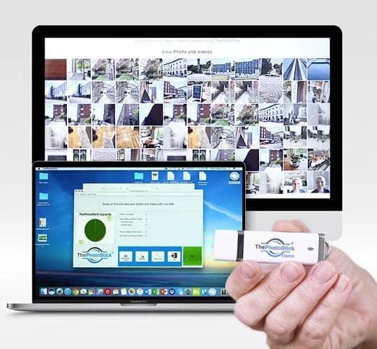 ThePhotoStick computer photo backup