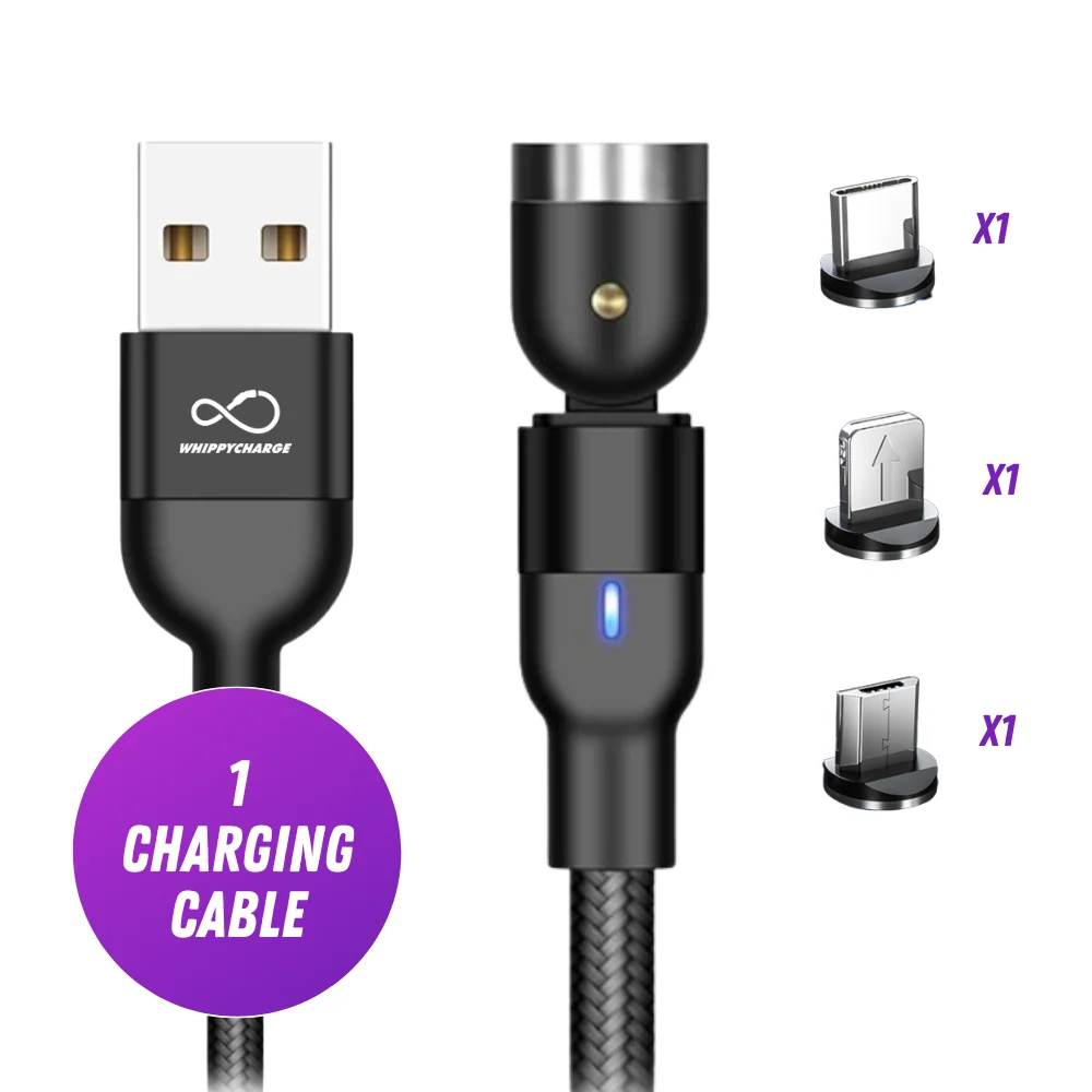 Whippy Charge multi-device charging cable